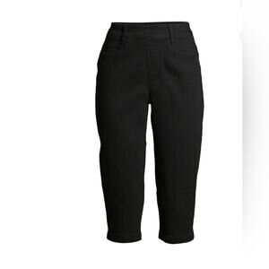 Time and Tru NWT Woven Pull-On Capri Pants 991